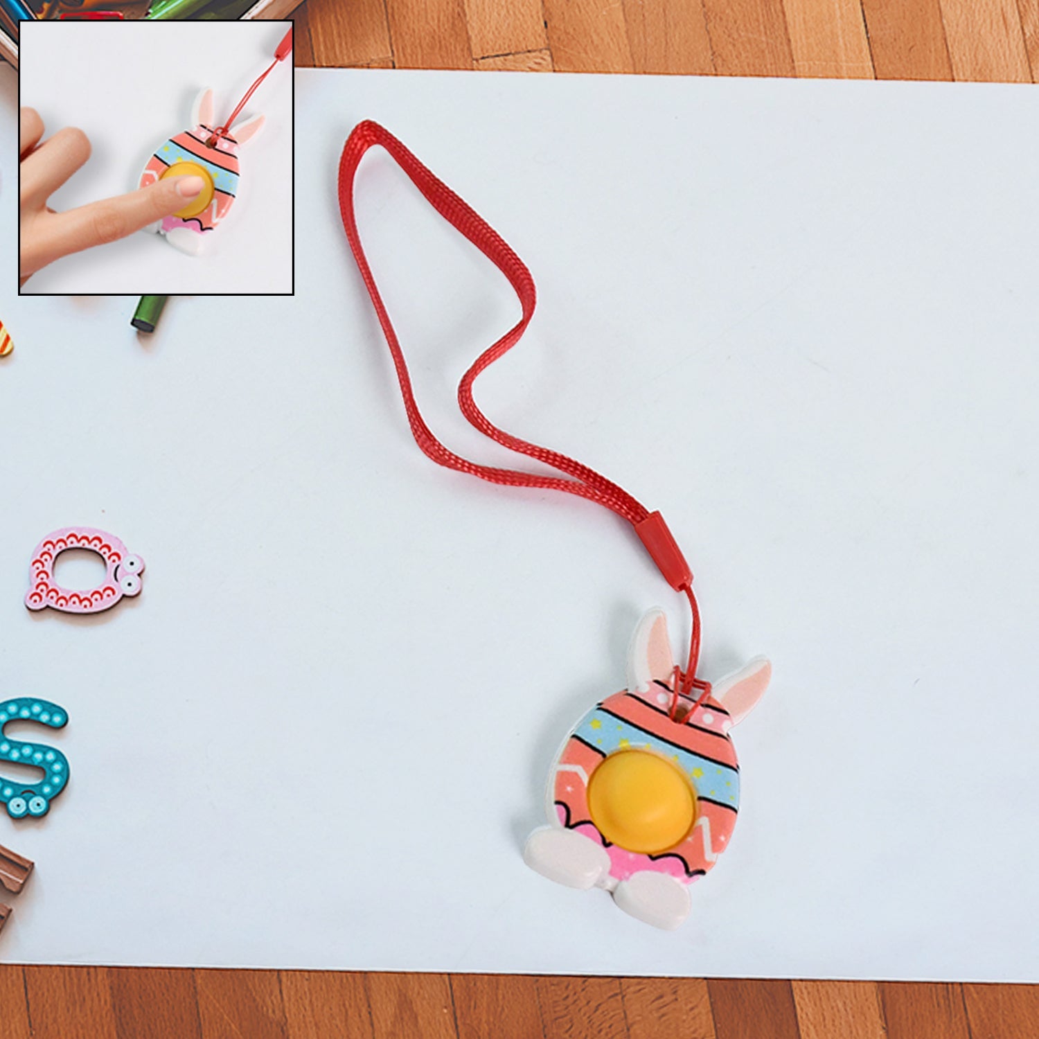 Bunny Bubble Fidget Keychain Bunny Bubble Fidget Keychain